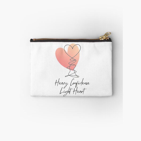 Item preview, Heavy Confidence Light Heart Line Art Graphic designed and sold by RunningWhiskers.