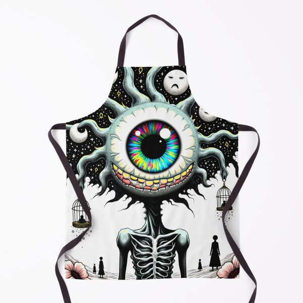 Item preview, Creepy Cute One Eyed Creature – Spooky Cute Art with Weird Smile Character designed and sold by QQQueen.
