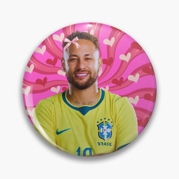 Item preview, Cute Neymar with Pink Bow, Brazil footballer designed and sold by SuchWowDesign.