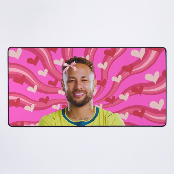 Item preview, Cute Neymar with Pink Bow, Brazil footballer designed and sold by SuchWowDesign.
