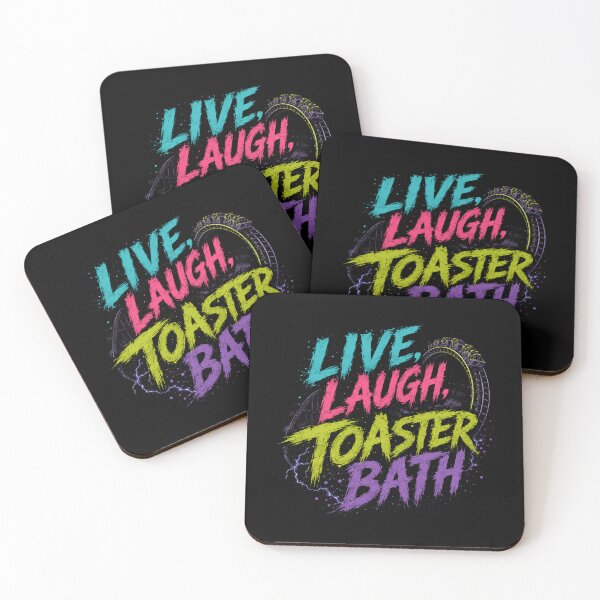 Item preview, Live. Laugh. Toaster Bath. Dark Humor Sarcastic Anti Live Laugh Love Goth designed and sold by HumansStuck12.