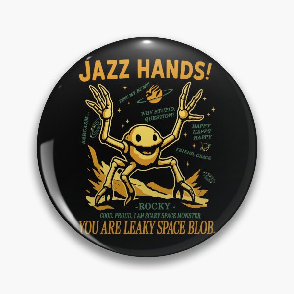Item preview, Rocky-Project Hail Mary Jazz Hands Fist My Bump Quote Graphic designed and sold by AdolphGarnerArt.