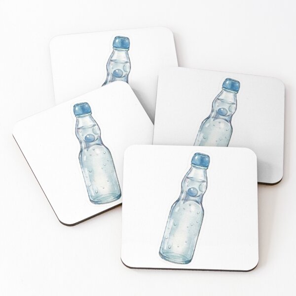 Item preview, Ramune Soda Bottle - Watercolor Japanese Summer - Fashion & Sticker Art designed and sold by asumintjapan1.
