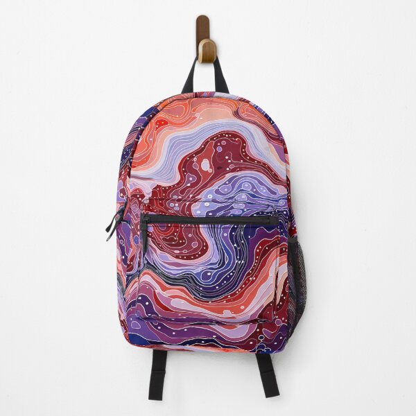 Item preview, Crimson Lavender Red Flow Abstract Pattern designed and sold by GrinGalore.
