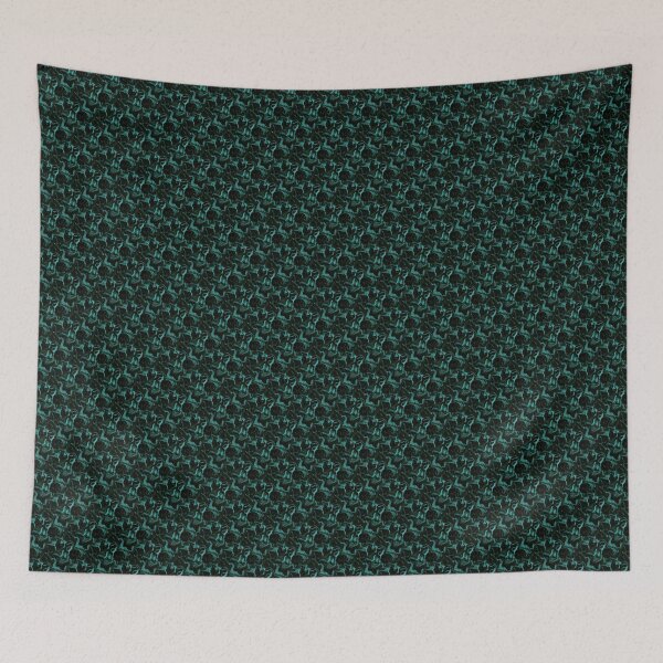Item preview, Autumn Retro Marble Pattern in Teal designed and sold by Artistestella.