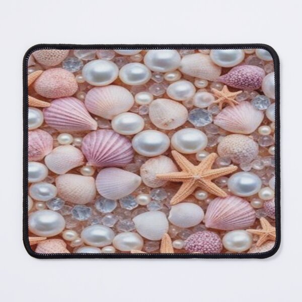 Item preview, Pastel Pearl Seashell Ocean Starfish Artwork designed and sold by NivyasArtistry.