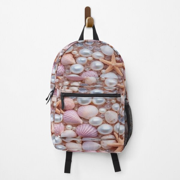Item preview, Pastel Pearl Seashell Ocean Starfish Artwork designed and sold by NivyasArtistry.