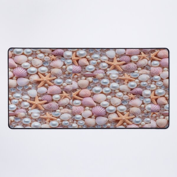 Item preview, Pastel Pearl Seashell Ocean Starfish Artwork designed and sold by NivyasArtistry.