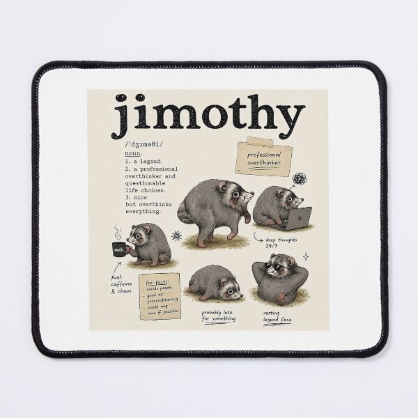 Item preview, Jimothy Professional Overthinker Possum designed and sold by HayaasBoutique.