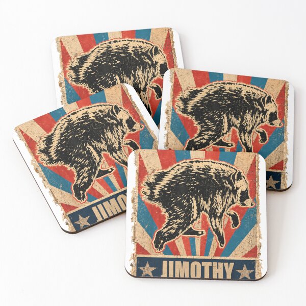 Item preview, Jimothy Vintage Raccoon Poster designed and sold by KireVeronica.