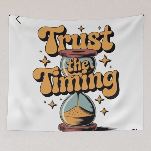 Item preview, Trust the Timing | Inspirational Quote Typography | Motivational Vintage Design designed and sold by Rohinirohi029.