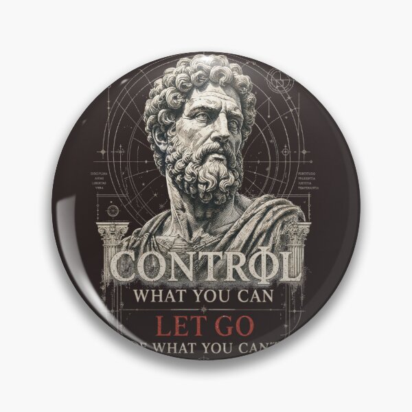 Item preview, Stoic Philosophy Marcus Aurelius Control Quote Art designed and sold by VibePrints101.