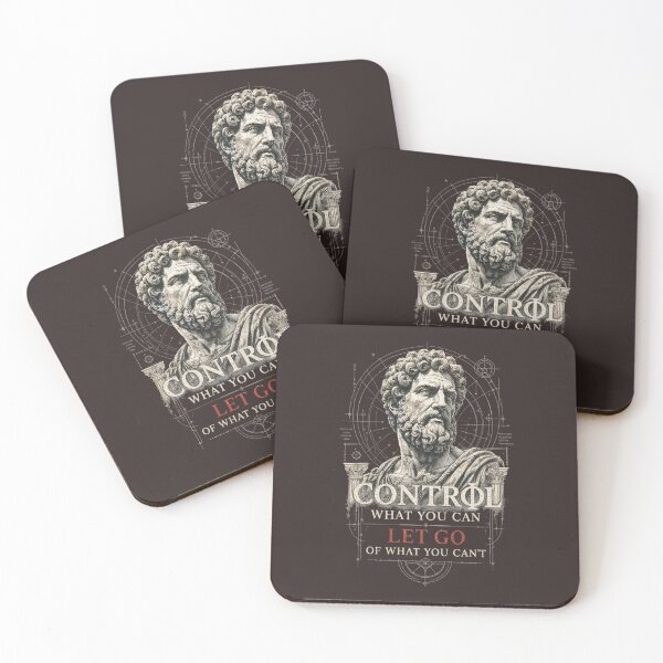 Item preview, Stoic Philosophy Marcus Aurelius Control Quote Art designed and sold by VibePrints101.