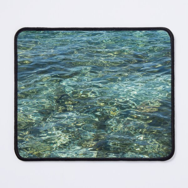 Item preview, Abstracting Seawater - Blue Green Ripples like Moire Silk designed and sold by Georgia Mizuleva.