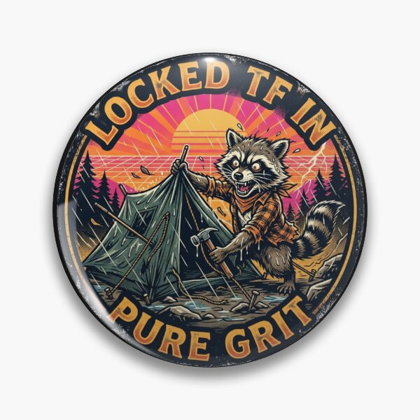 Item preview, Jimothy Raccoon - Locked In Camping Club Retro designed and sold by SisuPrintsCo.