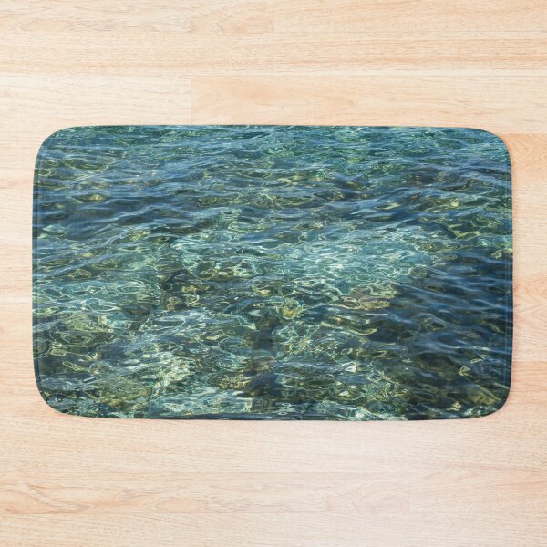 Item preview, Abstracting Seawater - Blue Green Ripples like Moire Silk designed and sold by Georgia Mizuleva.