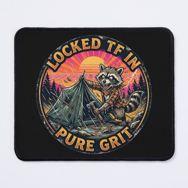 Item preview, Jimothy Raccoon - Locked In Camping Club Retro designed and sold by SisuPrintsCo.