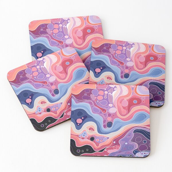 Item preview, Pastel River Flow Abstract Pattern designed and sold by GrinGalore.