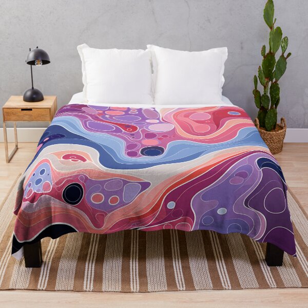Item preview, Pastel River Flow Abstract Pattern designed and sold by GrinGalore.