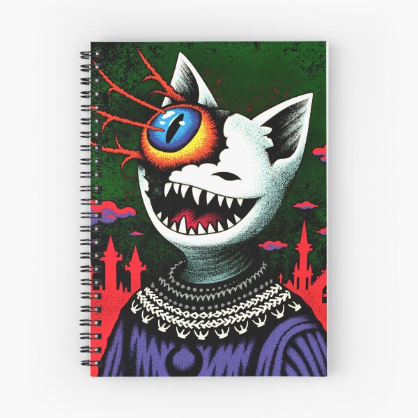 Item preview, Creepy Cute Cat with Giant Evil Eye | Gothic Grunge Horror Illustration designed and sold by QQQueen.