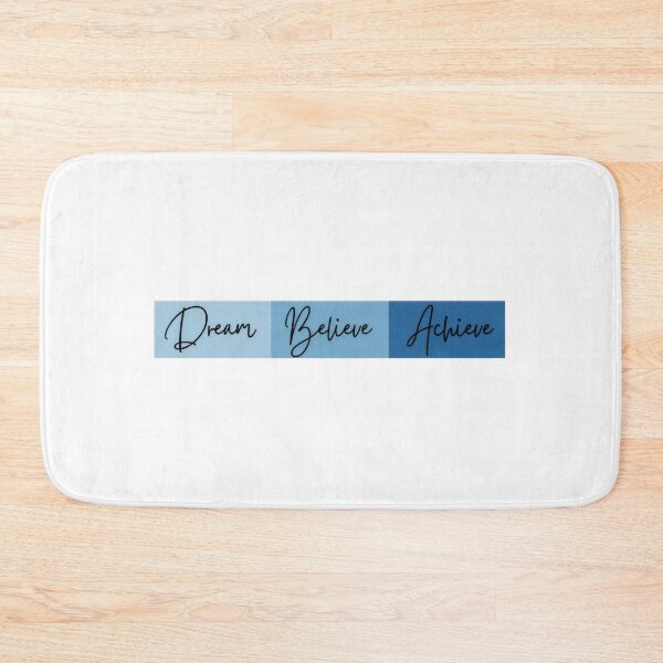 Item preview, Dream Believe Achieve – Minimalist Inspirational Typography Print | Motivational Quote Wall Art designed and sold by WishaArts.