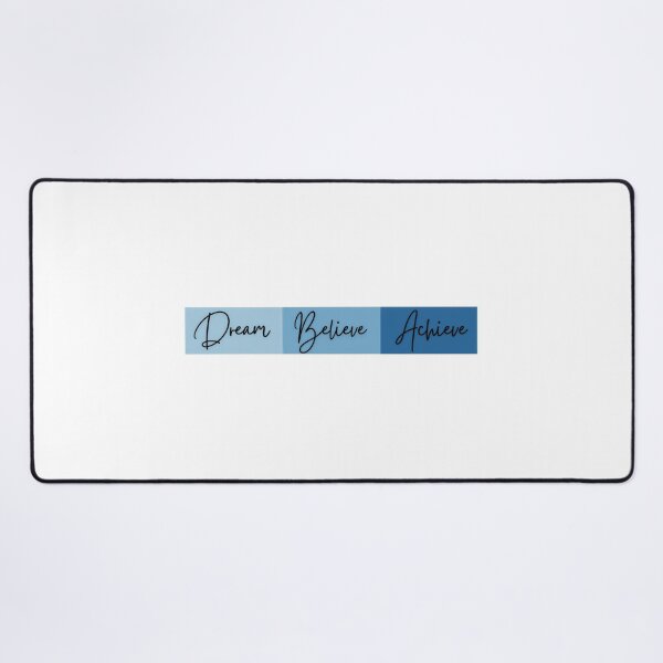 Item preview, Dream Believe Achieve – Minimalist Inspirational Typography Print | Motivational Quote Wall Art designed and sold by WishaArts.