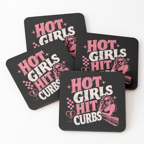 Item preview, Hot Girls Hit Curbs Funny Driving Meme Women Driver Humor designed and sold by HumansStuck12.