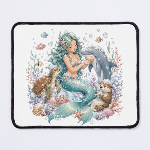 Item preview, Cute Mermaid Bathing designed and sold by ASHartat.