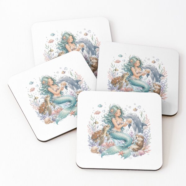 Item preview, Cute Mermaid Bathing designed and sold by ASHartat.