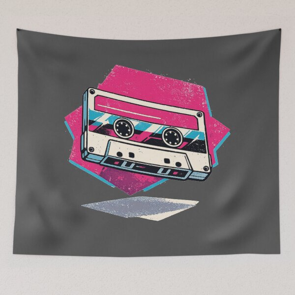 Item preview, Neon Retro Anime Cassette Tape designed and sold by KungPowUnicorn.