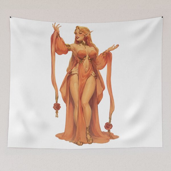Item preview, Vintage Pin-Up Fantasy Elf | Original Illustration by Glamour Retro designed and sold by Cosplayvintage.