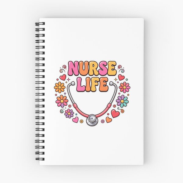 Item preview, Groovy Nurse Life Retro Flowers Stethoscope Funny Nurse Squad RN designed and sold by Petringo.
