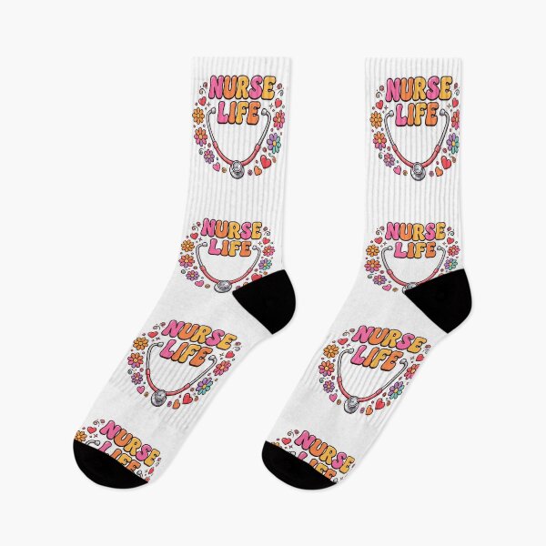 Item preview, Groovy Nurse Life Retro Flowers Stethoscope Funny Nurse Squad RN designed and sold by Petringo.