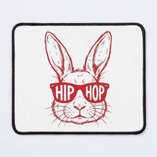 Item preview, Hip Hop Rabbit Bunny Sunglasses Red Sketch Streetwear designed and sold by raedattia.