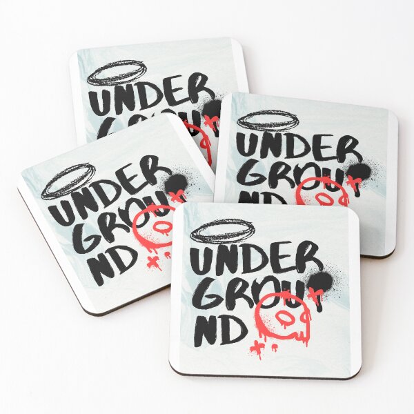 Item preview, Blue Marbled Black & Red Underground T-shirt Design designed and sold by SVSocialH.
