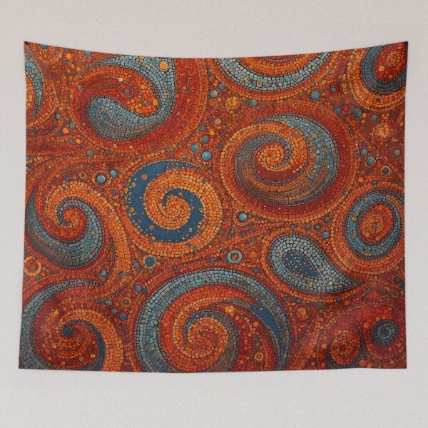 Item preview, Sunset Spiral Mosaic Pattern designed and sold by GrinGalore.