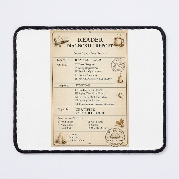 Item preview, Reader Diagnostic Report Cozy Reading Design for Book Lovers designed and sold by rafi18.