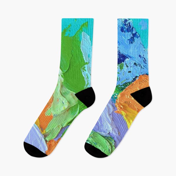 Item preview, abstract in blue and orange designed and sold by Tereza Pilar  Art.