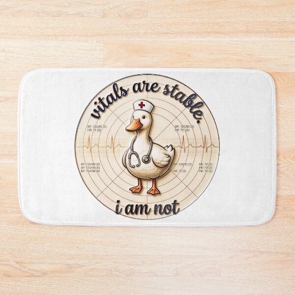 Item preview, Vitals are Stable I Am Not Funny Goose Nurse RN Medical designed and sold by gear-posters.