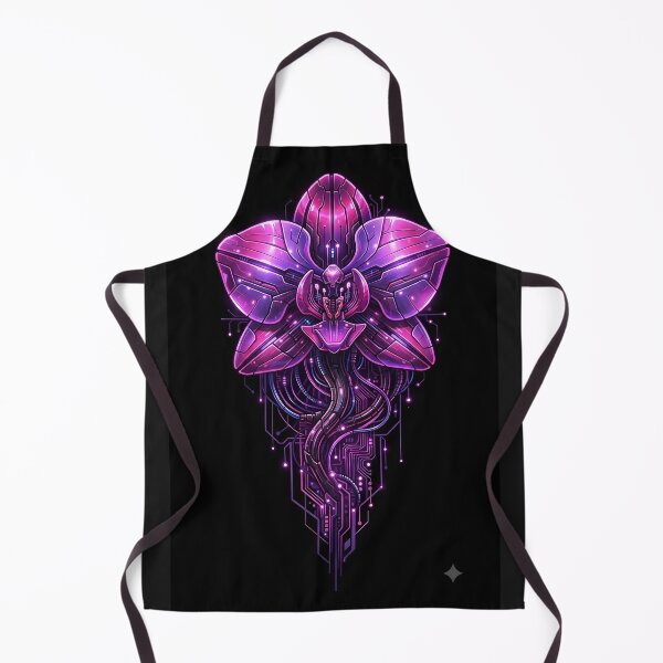 Item preview, Cyberpunk Orchid - Biomechanical Neon Tech Art designed and sold by Neo Tokio.