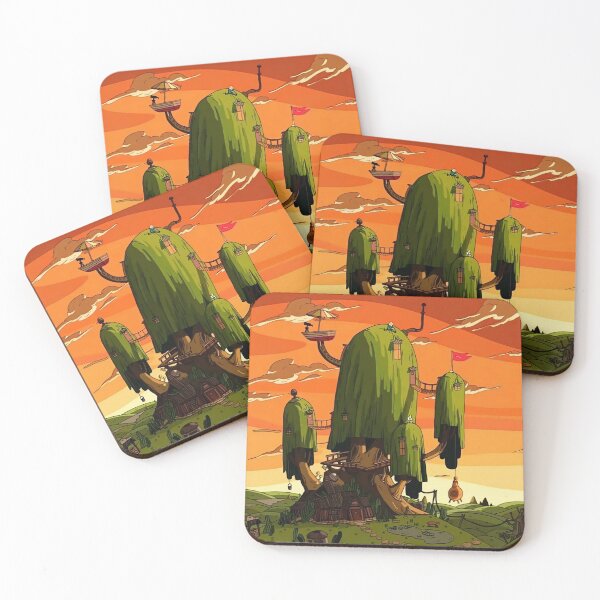 Item preview, Fantasy Sunset Tree Village Inspired Artwork designed and sold by PosterFuel.