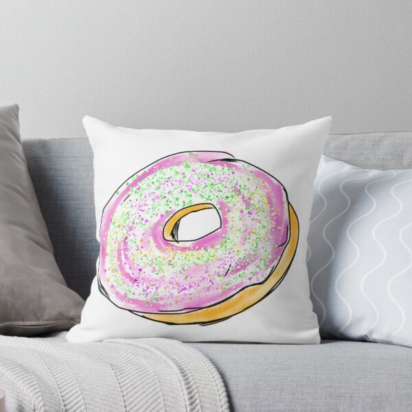 Item preview, Sweet Pink Glazed Donut with Sprinkles designed and sold by AbbyWorldStudio.
