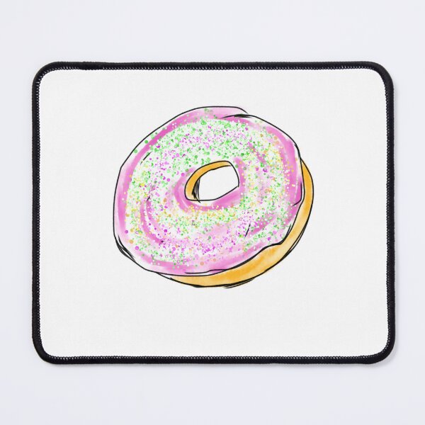 Item preview, Sweet Pink Glazed Donut with Sprinkles designed and sold by AbbyWorldStudio.