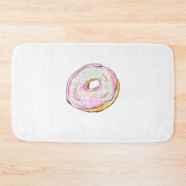 Item preview, Sweet Pink Glazed Donut with Sprinkles designed and sold by AbbyWorldStudio.