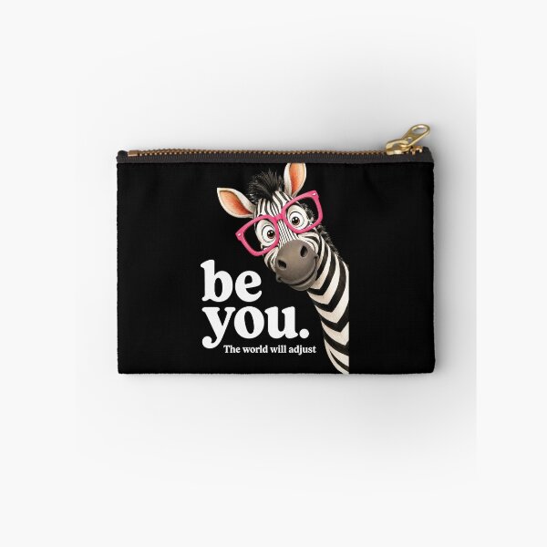 Item preview, Be You The World Will Adjust, Funny Zebra Glasses designed and sold by Judestudio.