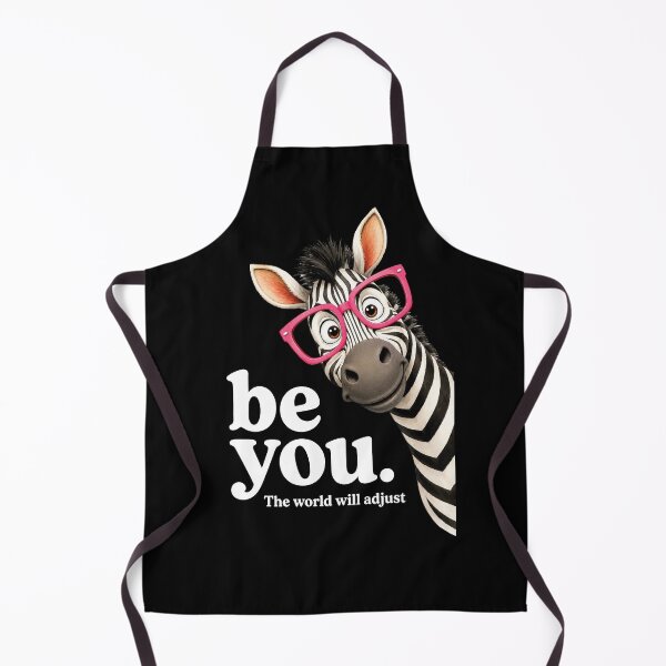 Item preview, Be You The World Will Adjust, Funny Zebra Glasses designed and sold by Judestudio.
