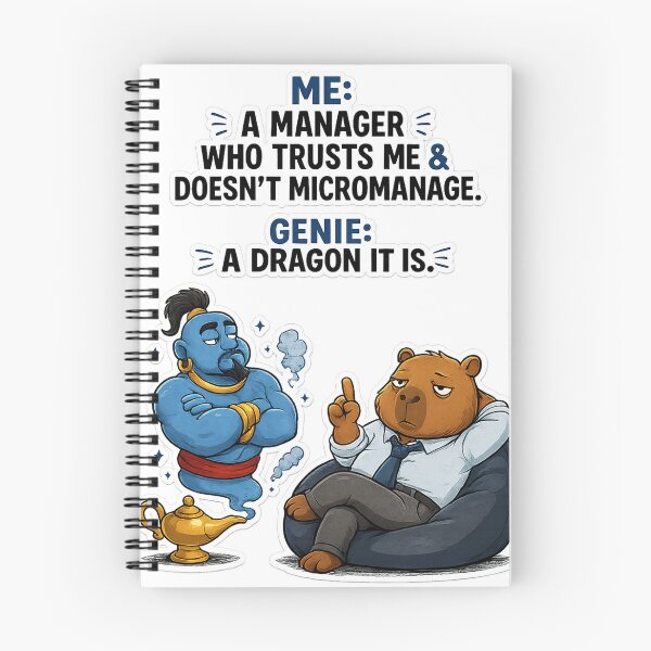 Item preview, When Even a Magic Genie Can't Fix Corporate Management designed and sold by corporate Capybara.