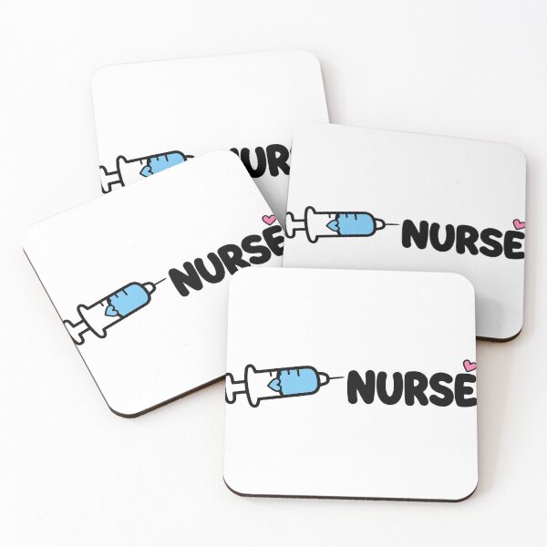 Item preview, Nurse Syringe Cute Cartoon Bubble Letters Heart - Funny RN Gift designed and sold by Petringo.