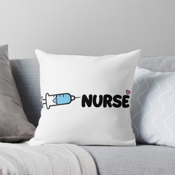 Item preview, Nurse Syringe Cute Cartoon Bubble Letters Heart - Funny RN Gift designed and sold by Petringo.