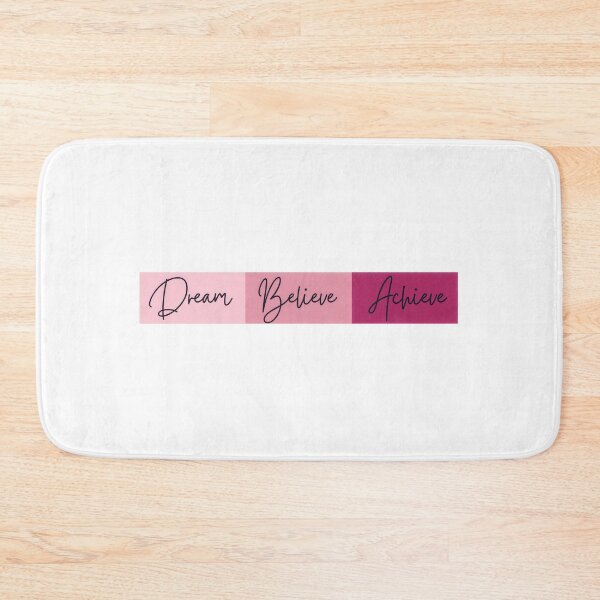 Item preview, Dream Believe Achieve – Minimalist Inspirational Typography Print | Motivational Quote Wall Art designed and sold by WishaArts.